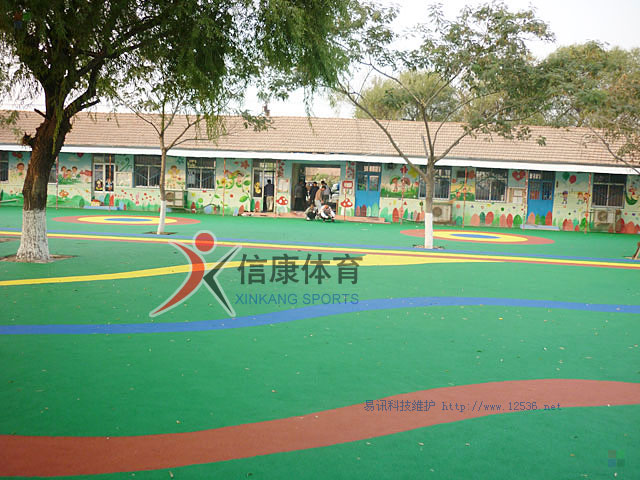 城阳西城汇幼儿园塑胶地面